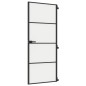 vidaXL Innentür Schlank Schwarz 83x201,5 cm Hartglas & Aluminium vidaXL Innentür Schlank Schwarz 83x201,5 cm Hartglas & Aluminium