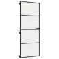 vidaXL Innentür Schlank Schwarz 83x201,5 cm Hartglas & Aluminium vidaXL Innentür Schlank Schwarz 83x201,5 cm Hartglas & Aluminium