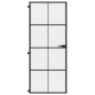 vidaXL Innentür Schlank Schwarz 83x201,5 cm Hartglas & Aluminium vidaXL Innentür Schlank Schwarz 83x201,5 cm Hartglas & Aluminium