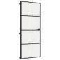 vidaXL Innentür Schlank Schwarz 83x201,5 cm Hartglas & Aluminium vidaXL Innentür Schlank Schwarz 83x201,5 cm Hartglas & Aluminium