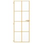 vidaXL Innentür Schlank Golden 76x201,5 cm Hartglas und Aluminium vidaXL Innentür Schlank Golden 76x201,5 cm Hartglas und Aluminium