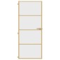 vidaXL Innentür Schlank Golden 83x201,5 cm Hartglas und Aluminium vidaXL Innentür Schlank Golden 83x201,5 cm Hartglas und Aluminium