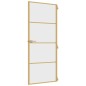 vidaXL Innentür Schlank Golden 83x201,5 cm Hartglas und Aluminium vidaXL Innentür Schlank Golden 83x201,5 cm Hartglas und Aluminium