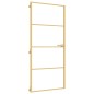 vidaXL Innentür Schlank Golden 93x201,5 cm Hartglas und Aluminium vidaXL Innentür Schlank Golden 93x201,5 cm Hartglas und Aluminium