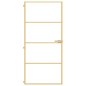 vidaXL Innentür Schlank Golden 93x201,5 cm Hartglas und Aluminium vidaXL Innentür Schlank Golden 93x201,5 cm Hartglas und Aluminium