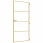 vidaXL Innentür Schlank Golden 93x201,5 cm Hartglas und Aluminium vidaXL Innentür Schlank Golden 93x201,5 cm Hartglas und Aluminium