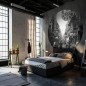 WallArt Fototapete Hong Kong the Old Days Rund 190 cm WallArt Fototapete Hong Kong the Old Days Rund 190 cm