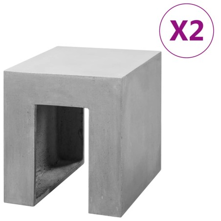 vidaXL Betonhocker 2 Stk. 35x40x40 cm