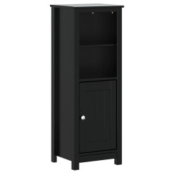 vidaXL Badschrank BERG Schwarz 40x34x110 cm Massivholz Kiefer