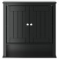 vidaXL Bad-Wandschrank BERG Schwarz 69,5x27x71,5 cm Massivholz vidaXL Bad-Wandschrank BERG Schwarz 69,5x27x71,5 cm Massivholz