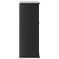 vidaXL Bad-Wandschrank BERG Schwarz 69,5x27x71,5 cm Massivholz vidaXL Bad-Wandschrank BERG Schwarz 69,5x27x71,5 cm Massivholz