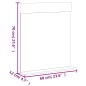 vidaXL Badspiegel mit Ablage BERG Weiß 60x12x70 cm Massivholz vidaXL Badspiegel mit Ablage BERG Weiß 60x12x70 cm Massivholz