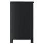 vidaXL Waschbeckenunterschrank BERG Schwarz 60x34x59 cm Kiefernholz