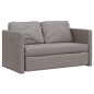 vidaXL Bodensofa mit Schlaffunktion Taupe 112x174x55 cm Stoff vidaXL Bodensofa mit Schlaffunktion Taupe 112x174x55 cm Stoff