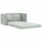 vidaXL Bodensofa mit Schlaffunktion Hellgrau 122x204x55 cm Samt vidaXL Bodensofa mit Schlaffunktion Hellgrau 122x204x55 cm Samt