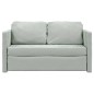 vidaXL Bodensofa mit Schlaffunktion Hellgrau 122x204x55 cm Samt vidaXL Bodensofa mit Schlaffunktion Hellgrau 122x204x55 cm Samt