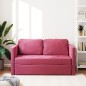 vidaXL Bodensofa mit Schlaffunktion Weinrot 122x204x55 cm Samt vidaXL Bodensofa mit Schlaffunktion Weinrot 122x204x55 cm Samt