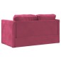 vidaXL Bodensofa mit Schlaffunktion Weinrot 122x204x55 cm Samt vidaXL Bodensofa mit Schlaffunktion Weinrot 122x204x55 cm Samt