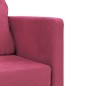 vidaXL Bodensofa mit Schlaffunktion Weinrot 122x204x55 cm Samt vidaXL Bodensofa mit Schlaffunktion Weinrot 122x204x55 cm Samt
