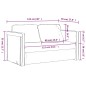 vidaXL Bodensofa mit Schlaffunktion Blau 122x204x55 cm Samt vidaXL Bodensofa mit Schlaffunktion Blau 122x204x55 cm Samt