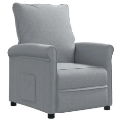vidaXL Relaxsessel Hellgrau Stoff