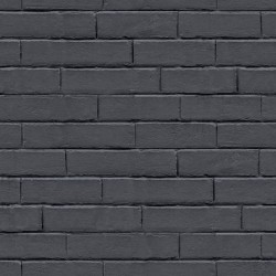 Good Vibes Tapete Chalkboard Brick Wall Schwarz und Grau