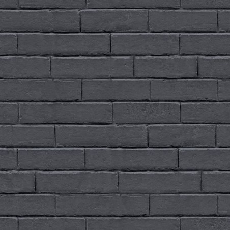 Good Vibes Tapete Chalkboard Brick Wall Schwarz und Grau