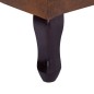 vidaXL Chesterfield-Sessel und Fußhocker Braun Wildleder-Optik vidaXL Chesterfield-Sessel und Fußhocker Braun Wildleder-Optik