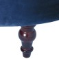 vidaXL Stuhl mit hoher Rückenlehne Blau Samt