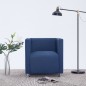 vidaXL Würfel-Sessel Blau Stoff vidaXL Würfel-Sessel Blau Stoff