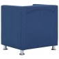 vidaXL Würfel-Sessel Blau Stoff vidaXL Würfel-Sessel Blau Stoff