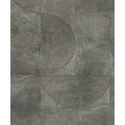 Noordwand Tapete Vintage Deluxe Graphic Circle Look Metallic-Grün
