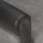vidaXL Sessel Schwarz Echtleder und Segeltuch vidaXL Sessel Schwarz Echtleder und Segeltuch