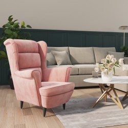 vidaXL Sessel Rosa Samt