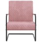 vidaXL Freischwinger Rosa Samt vidaXL Freischwinger Rosa Samt
