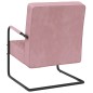 vidaXL Freischwinger Rosa Samt vidaXL Freischwinger Rosa Samt
