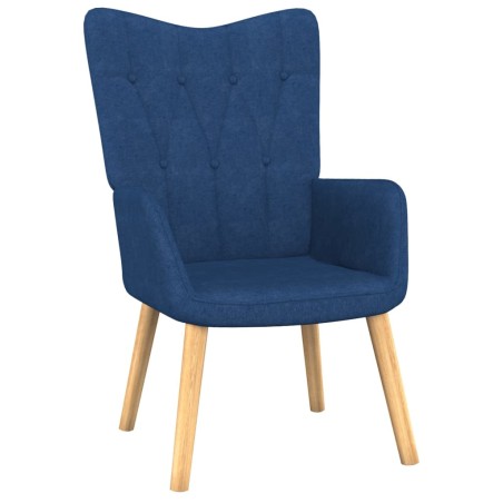 vidaXL Relaxsessel Blau Stoff