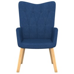 vidaXL Relaxsessel Blau Stoff