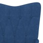 vidaXL Relaxsessel Blau Stoff vidaXL Relaxsessel Blau Stoff