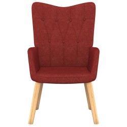 vidaXL Relaxsessel Weinrot Stoff