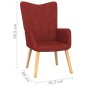 vidaXL Relaxsessel Weinrot Stoff vidaXL Relaxsessel Weinrot Stoff