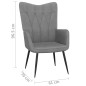 vidaXL Relaxsessel Dunkelgrau Stoff vidaXL Relaxsessel Dunkelgrau Stoff