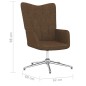 vidaXL Relaxsessel Braun Stoff vidaXL Relaxsessel Braun Stoff