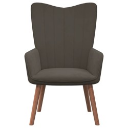 vidaXL Relaxsessel Dunkelgrau Samt