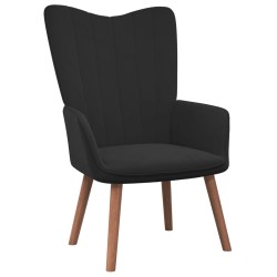 vidaXL Relaxsessel Schwarz Samt