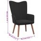 vidaXL Relaxsessel Schwarz Samt vidaXL Relaxsessel Schwarz Samt