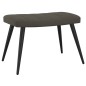 vidaXL Relaxsessel mit Hocker Dunkelgrau Samt vidaXL Relaxsessel mit Hocker Dunkelgrau Samt
