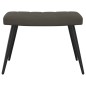 vidaXL Relaxsessel mit Hocker Dunkelgrau Samt vidaXL Relaxsessel mit Hocker Dunkelgrau Samt