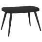 vidaXL Relaxsessel mit Hocker Schwarz Samt vidaXL Relaxsessel mit Hocker Schwarz Samt