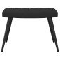 vidaXL Relaxsessel mit Hocker Schwarz Samt vidaXL Relaxsessel mit Hocker Schwarz Samt